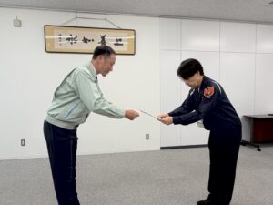 災害見舞金の贈呈